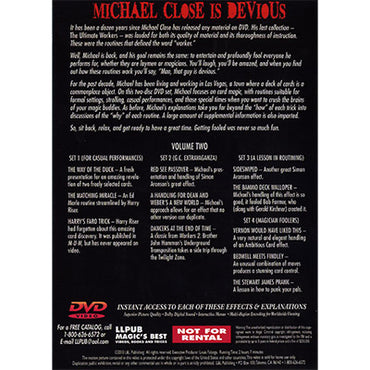 Devious Volume 2 by Michael Close and L&L Publishing - DVD