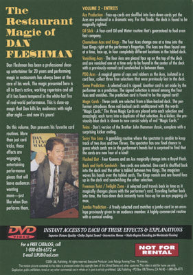 Restaurant Magic Volume 2 by Dan Fleshman - DVD