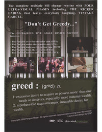 Greed by Daniel Garcia - DVD