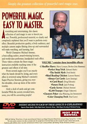 Easy to Master Card Miracles Volume 7 by Michael Ammar - DVD