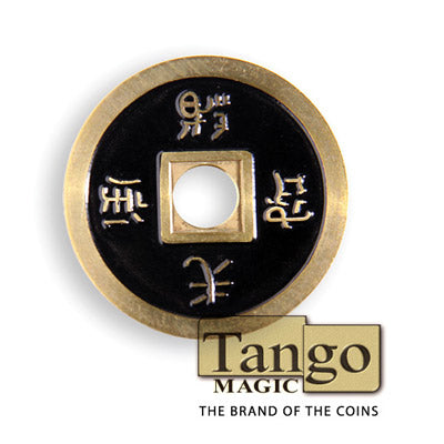 Chinese Coin (CH0019) Black & Red by Tango Magic - Tricks